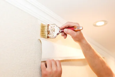 Pose de papier peint à Diefmatten — revêtements muraux et toiles de verre